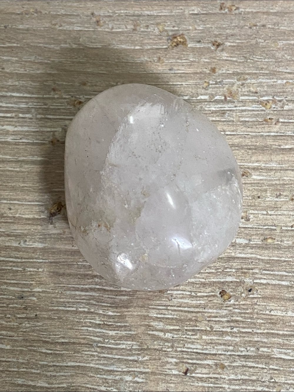 Polished Clear Quartz Palm Stone